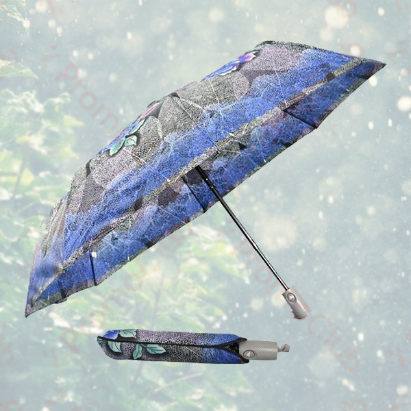 Красив и удобен дамски чадър с автоматично отваряне GRACIA - GREY 41594