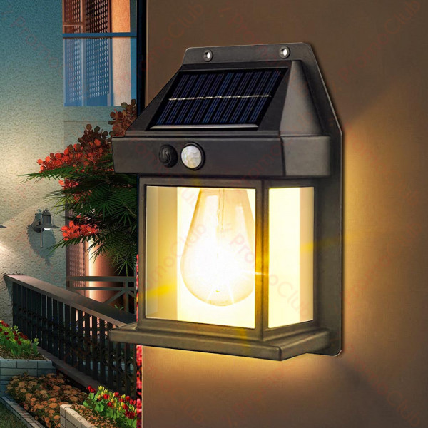 Декоративна сензорна соларна лампа с крушка BK-888 - SOLAR INTERACTION WALL LAMP