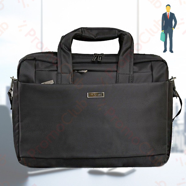Практична бизнес чанта за документи и лаптоп BUSY - BLACK 196685