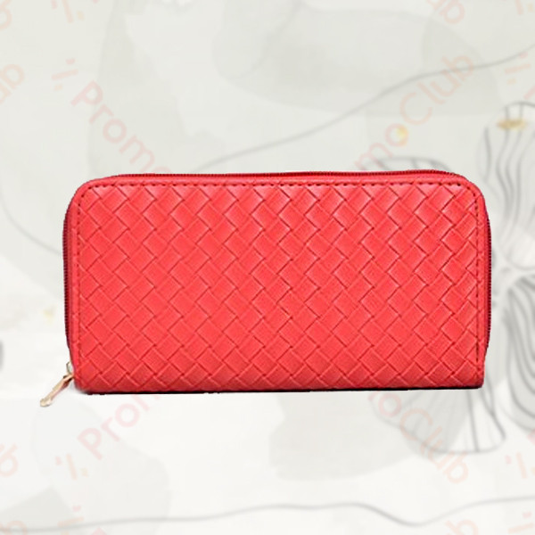 Елегантно и удобно дамско портмоне от еко кожа HOT RED 02533