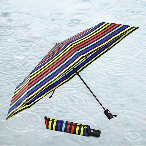 Цветен, красив и ветроустойчив чадър RAINDROPS - COLORFUL 2113