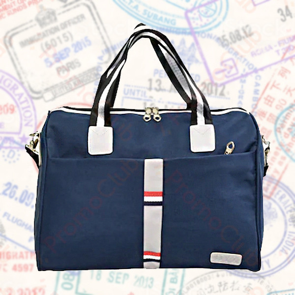 Стилна и практична дамска чанта за ръчен багаж TRAVEL - BLUE 12008