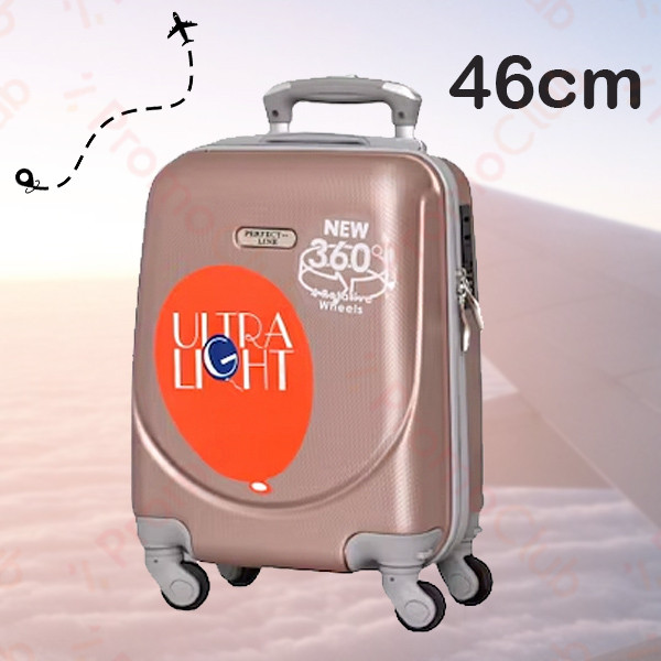 Компактен и практичен ABS авио куфар за ръчен багаж, 46cm - ROSE 1217