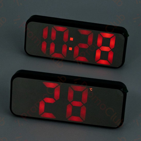Настолен дигитален LED часовник  DCX-668 с аларма - BLACK