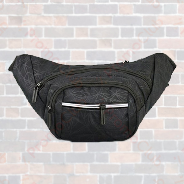 Удобна мъжка чанта за кръст с множество джобове MENSTYLE - BLACK 2318