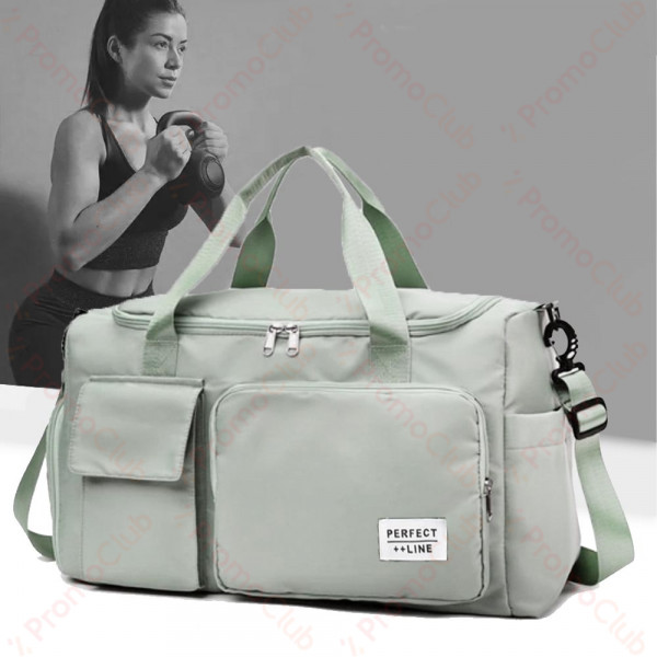 Здрава и удобна текстилна чанта 12930 GREEN за ръчен багаж, спорт, бебе и др.