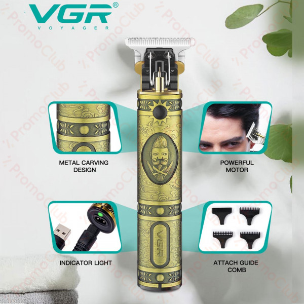 Тример за подстригване и оформяне VGR V-085 - за стайлинг, оформяне на бради, вежди и прически