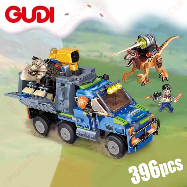 Лего конструктор DINOSAURS BUS 50505 - 396 части, GUDI, 6+