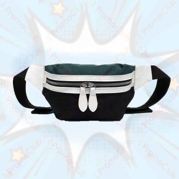 Свежа, цветна и практична чанта за кръст 12508 COLORS - GREEN