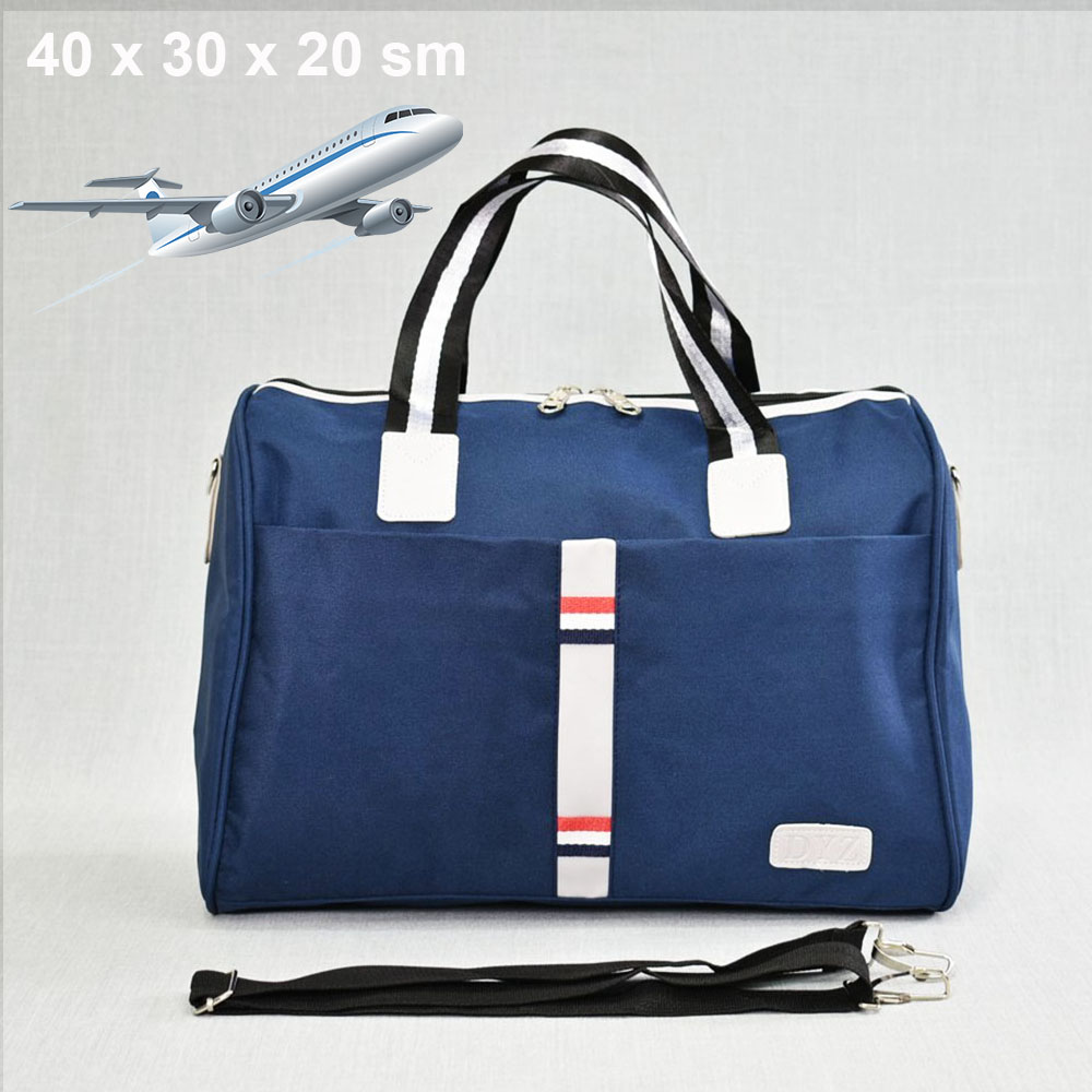Куфарен авио сак TOMMY H 12006 BLUE SPORT за ръчен багаж,  20 х 30 х 40 см