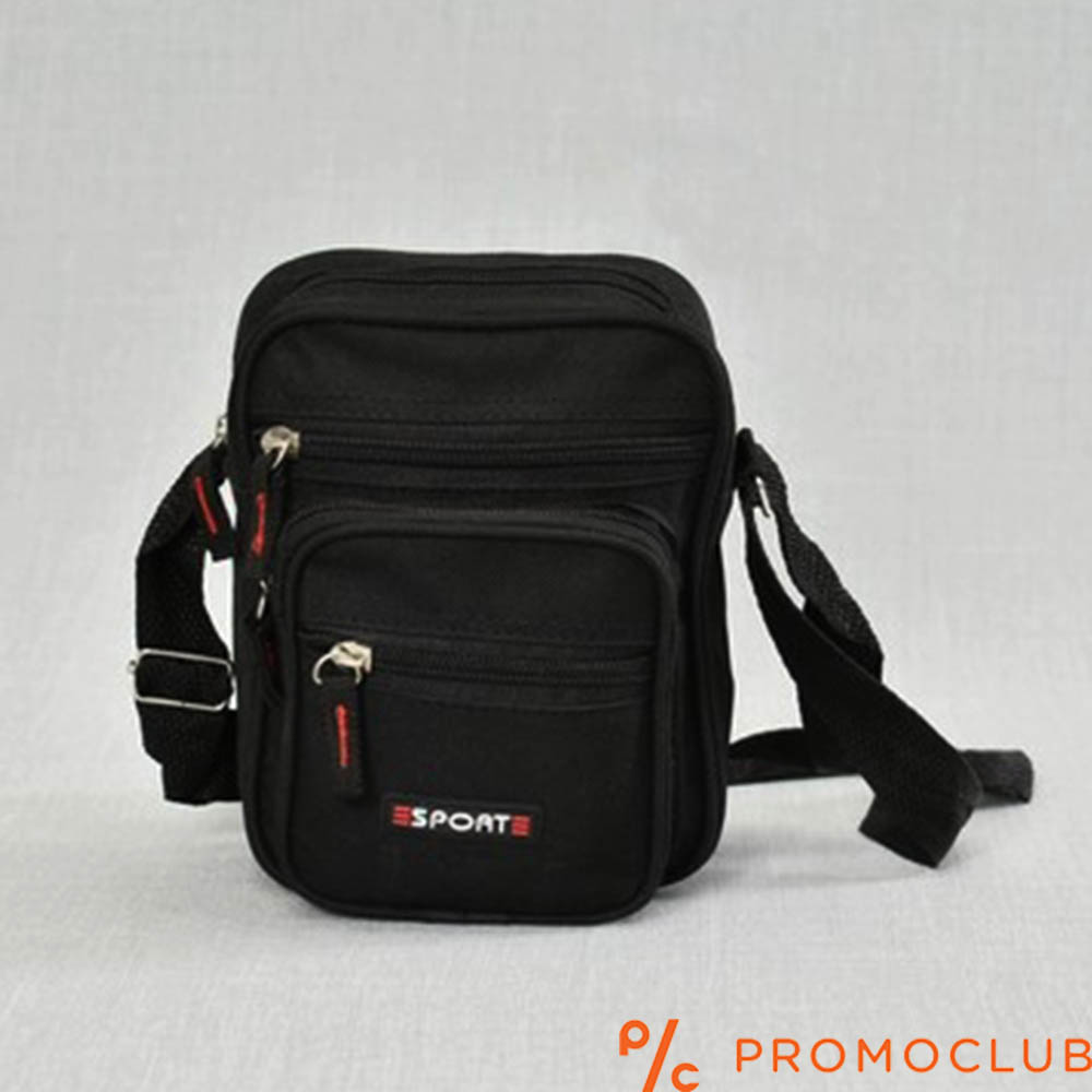 Спортна чанта от текстил- черна 22006