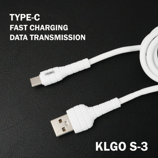 USB кабел за скоростно зареждане и прехвърляне на данни KLGO S - 3 , Type - C