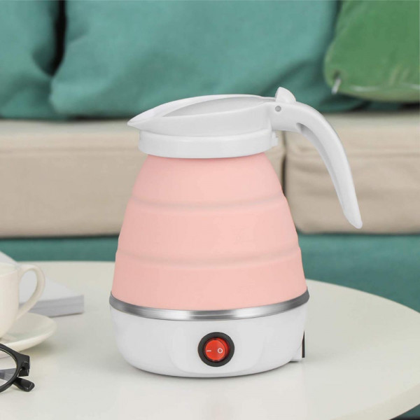 Сгъваема електрическа кана, преносима, силиконова - Travel foldable electric kettle