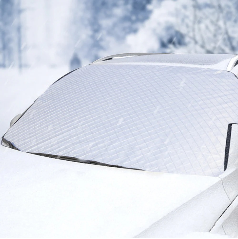 Покривало за предно стъкло на автомобил против сняг и слънце 150 x 95 см