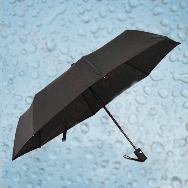 Ветроустойчив чадър с двупосочен автомат и калъф RAIN - BLACK 12731