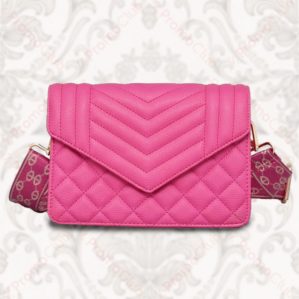 Луксозна и стилна дамска чанта от еко кожа EYE - PINK В9507