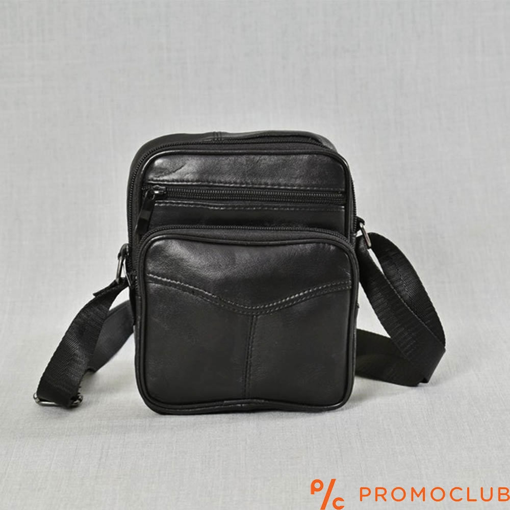 Мъжка чанта от естествена кожа с едно отделение и с вътрешен джоб с цип 211
