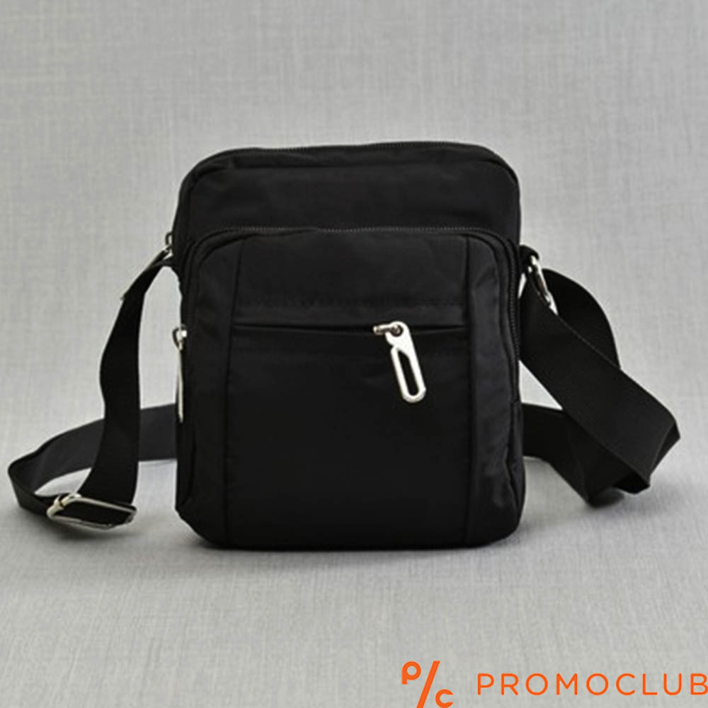 Мъжка чанта от текстил- черна 9881