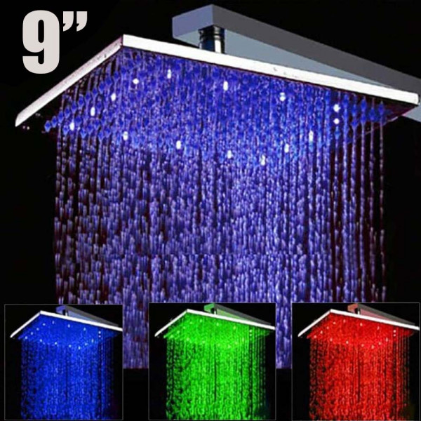 9" Светеща LED душ пита за баня - LED TOP SHOWER