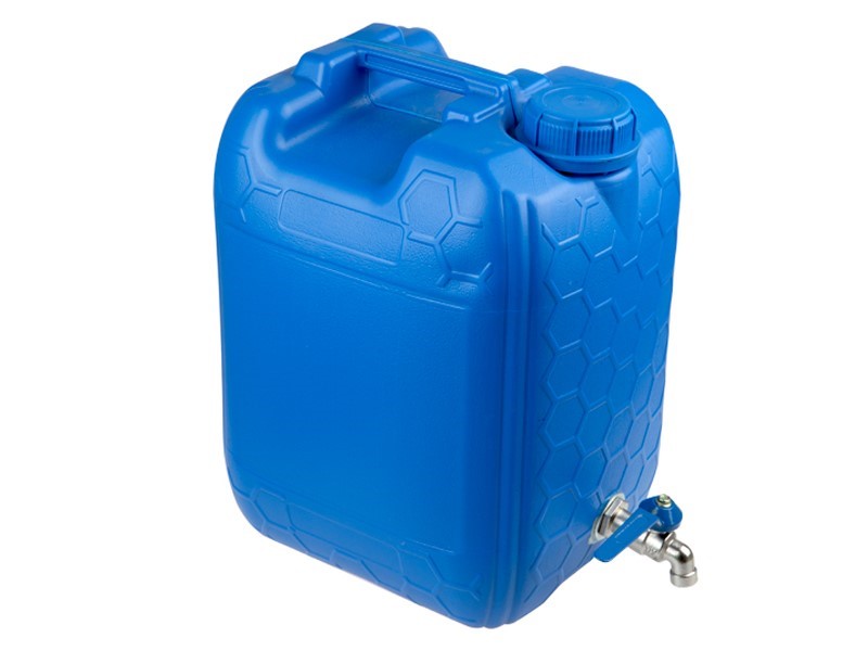 Туба за вода с метален кран 10л синя Carmotion