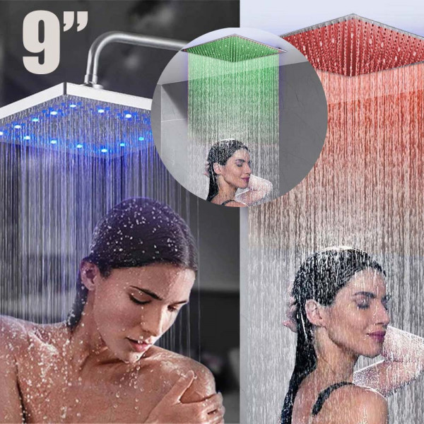 9" Светеща LED душ пита за баня - LED TOP SHOWER