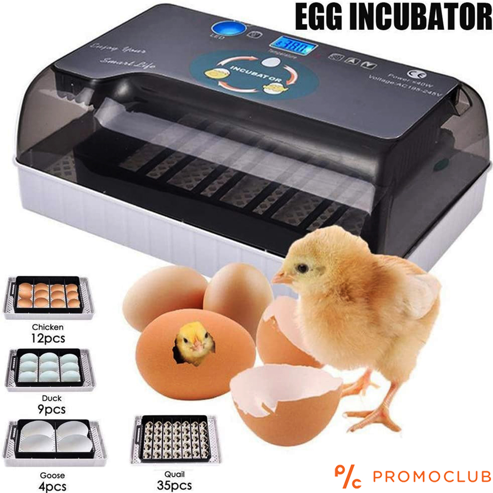 Автоматичен инкубатор за 12 броя яйца