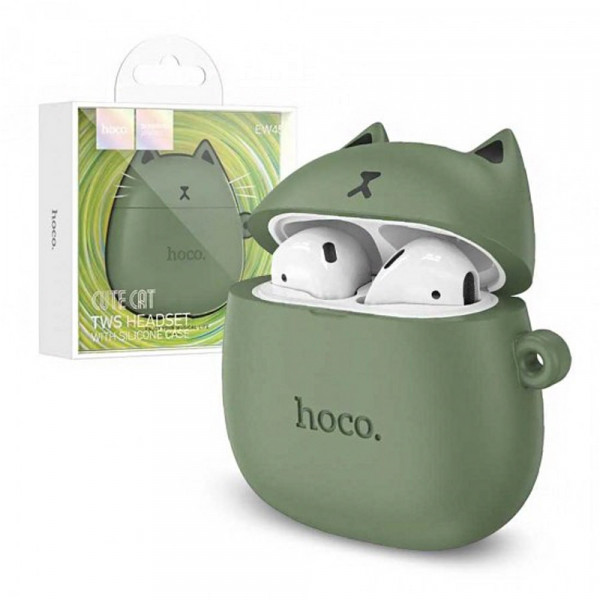Безжични слушалки HOCO EW45 с кристален звук Forest Cat - GREEN