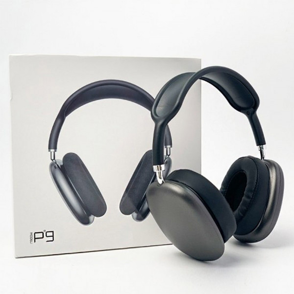 Слушалки, безжични с Bluetooth P9 Max - Черен