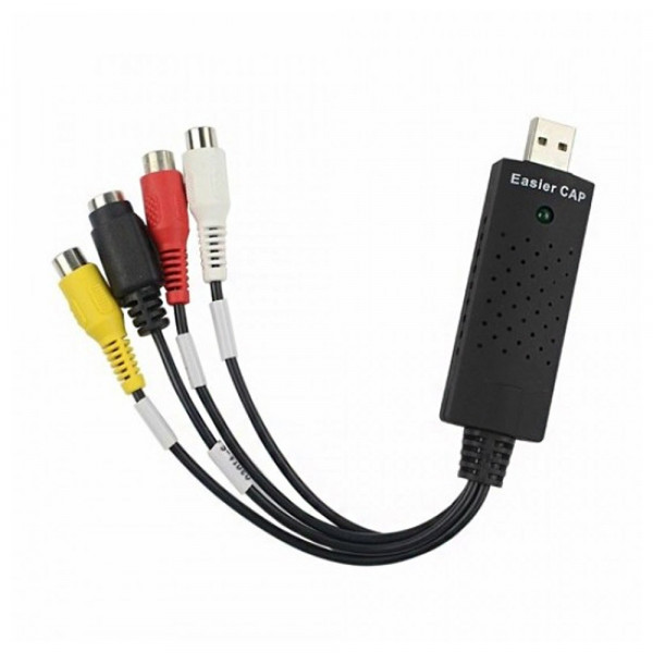 USB DVR Open Cap преобразител от USB към 3 RCA, видео и аудио