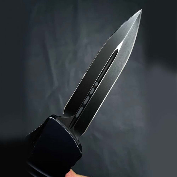 Високотехнологичен американски пружинен нож MICROTECH BLACK