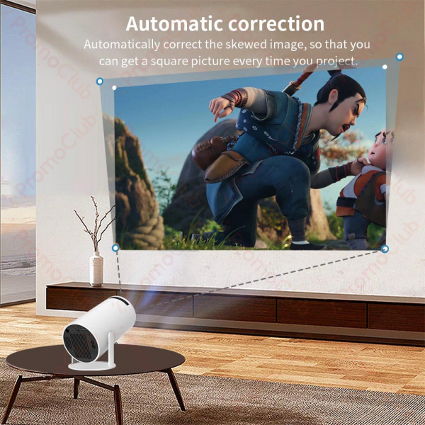 Смарт проектор HY300 - Домашно кино 4K, Андроид, до 130инча, 120ANSI лумена, BF23