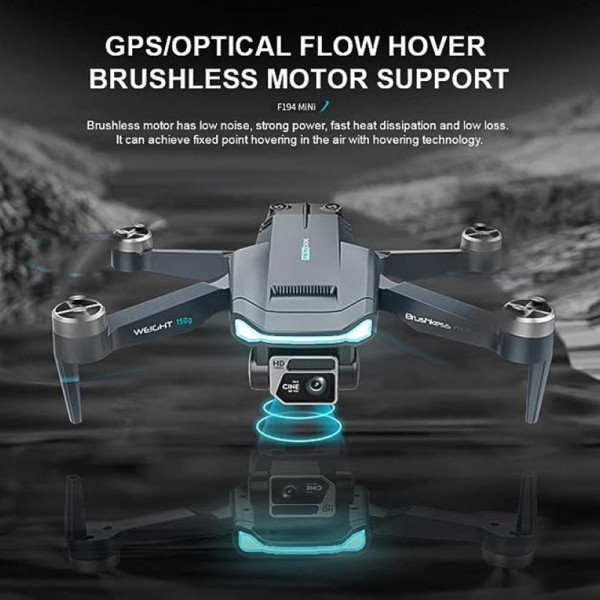 Интелигентен Дрон Night Craft 969 Aerial Drone 4K HD GPS с 2 лещи сгъваем безчеткови мотори и 2 батерии