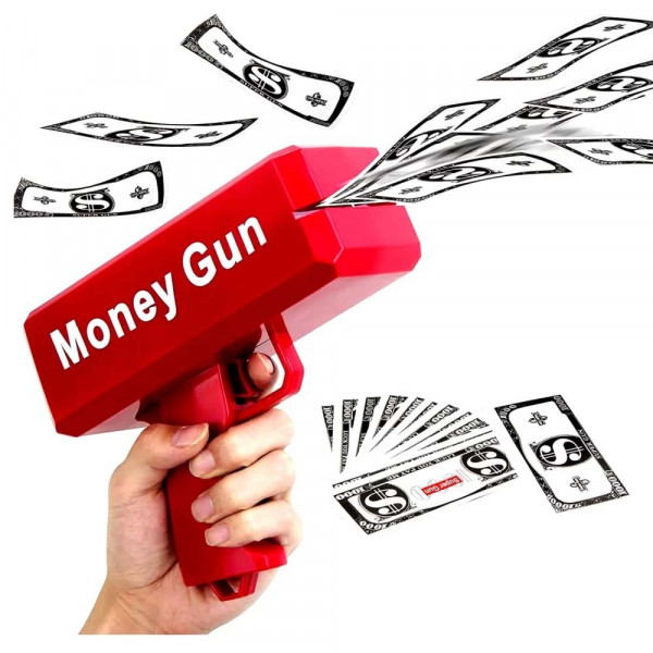 Забавен парти пистолет за изстрелване на банкноти MONEY GUN