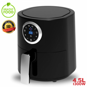 Дигитален фритюрник Air Fryer  с горещ въздух без мазнина, 1300W, 4.5 литра, 6 програми