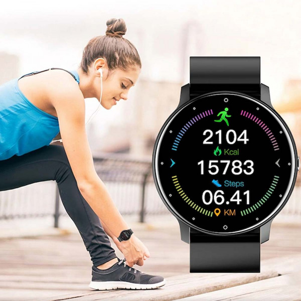 Smart Watch F8 - GPS, Разговори, Facebook и Messenger Известия - Вашият стилен смарт часовник за свързан и активен живот! - BLACK