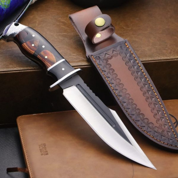 Тежък ловен нож WPKOPYA 103 HUNT, кания телешки бланк, стомана 5CR13