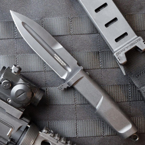 Тежък тактически нож EXTREMA RATIO Contact C, GREY, стомана Böhler N690, тактическа кания