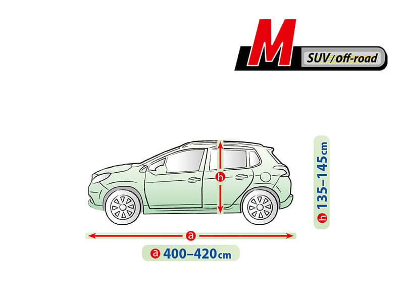 Висококачествено Покривало Kegel за Джип SUV OFF-ROAD Серия Mobile размер M 400 - 420см х 135 - 145см