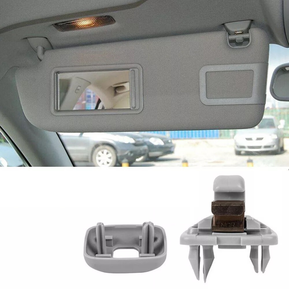 Комплект от 2бр. щипка държач за сенник за VW Audi Skoda сива
