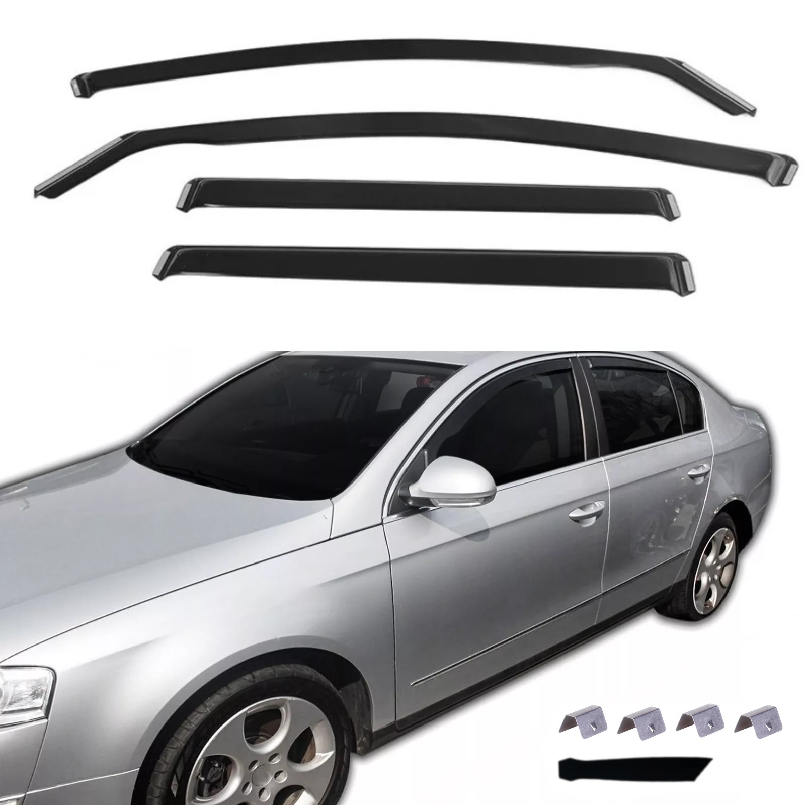 PКомплект от 4бр. ветробрани за PASSAT B6/B7 4D Седан