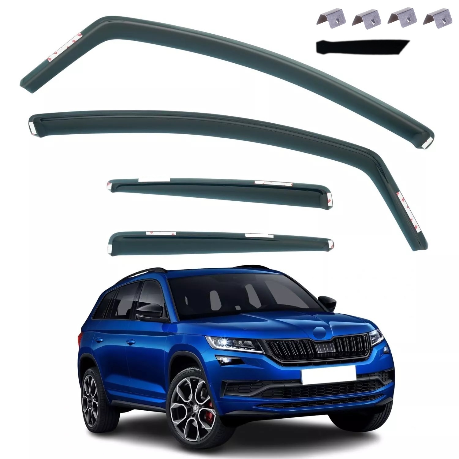 Комплект от 4бр. ветробрани за SKODA KODIAQ 2017 - 2023