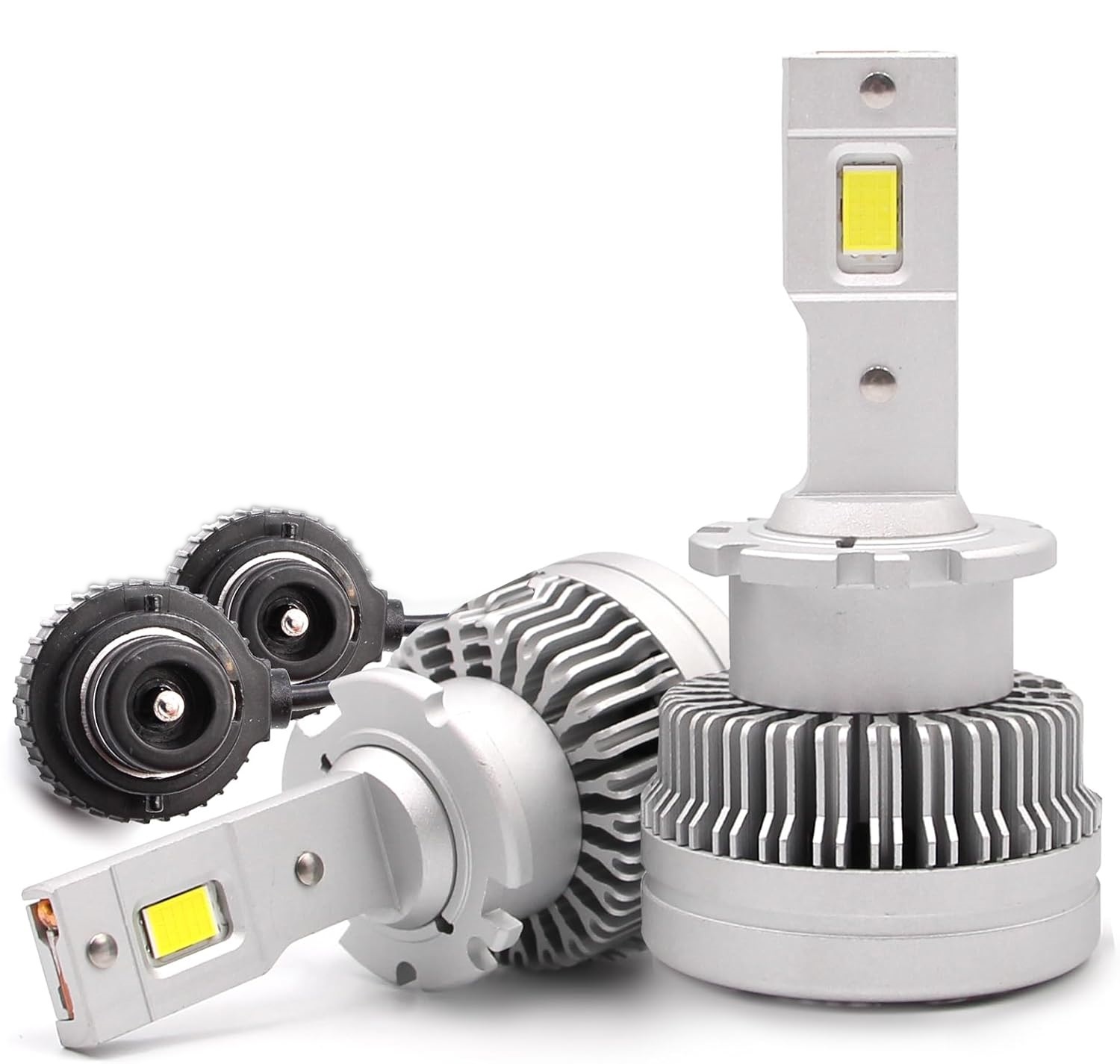Комплект от 2 броя LED ЛЕД диодни крушки D2S за xenon 12-24V 50000lm Canbus без грешки 6000K