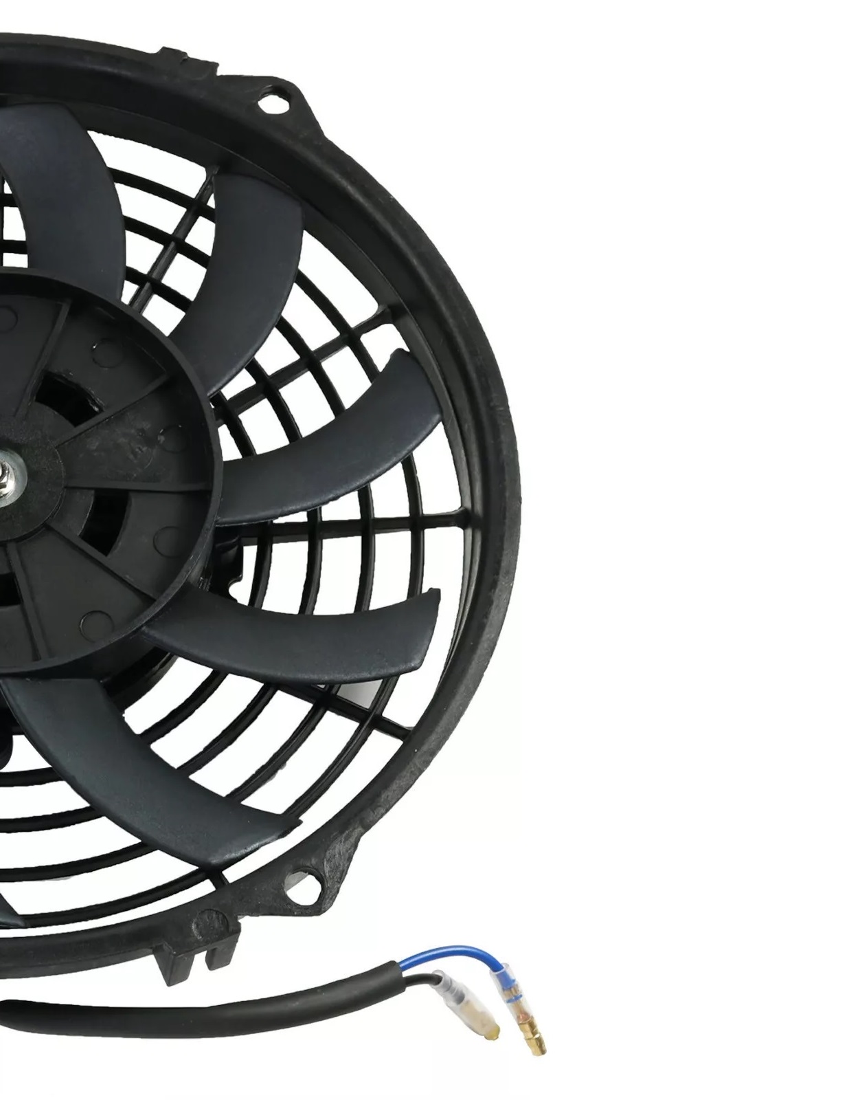 Универсален електрически вентилатор за радиатор – 9 инча (23 см), 12V, 80W, ABS и стомана, безшумен