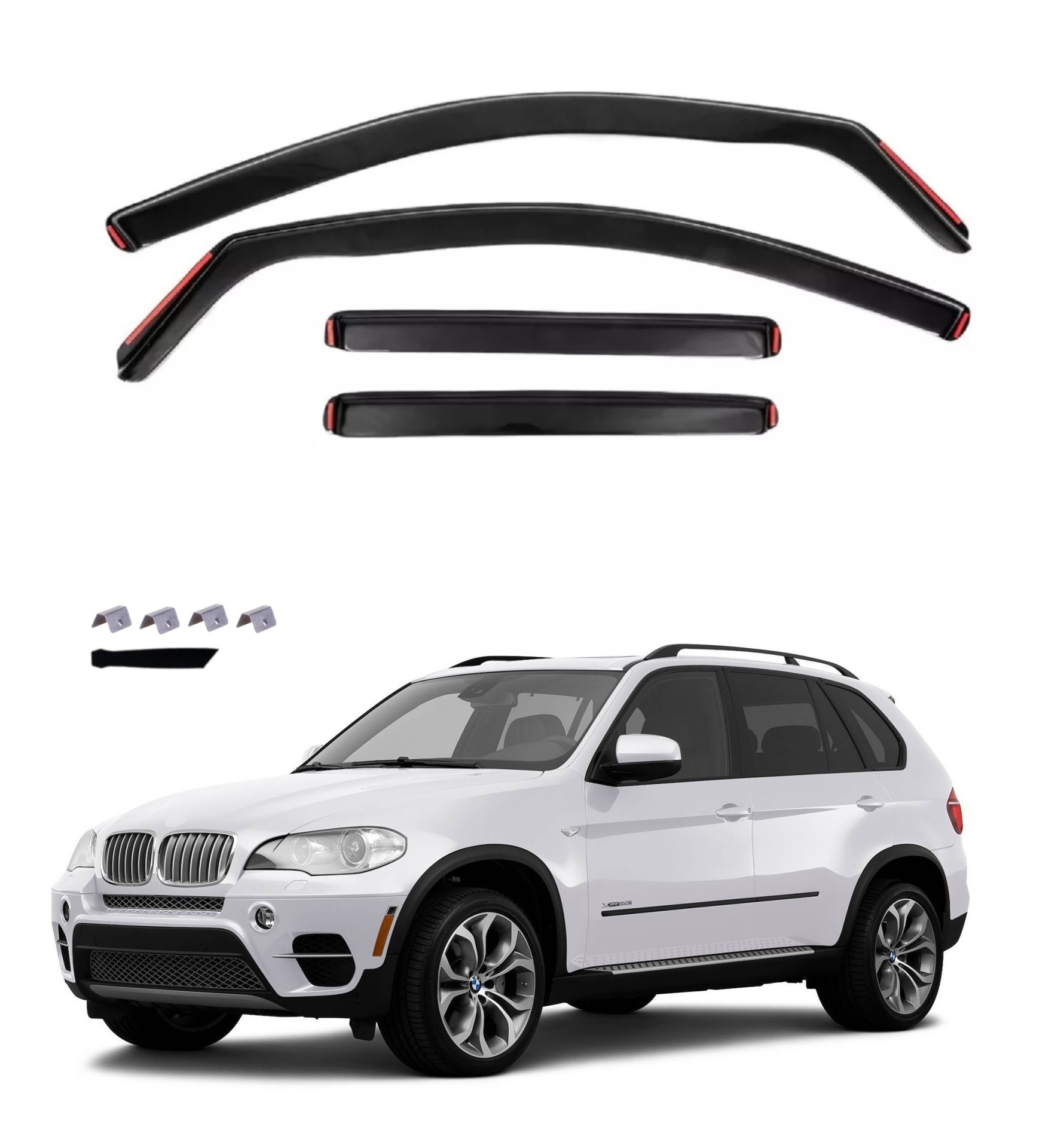 Комплект от 4бр. ветробрани за BMW X5 (E70) - 2011-2013 (LCI) Facelift