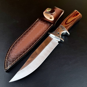 Тежък ловен нож WPKOPYA 175 HUNT, кания телешки бланк, стомана 5CR13