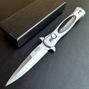 Автоматичен сгъваем нож SOG FIELDER, метален корпус, стомана 440С, кутия
