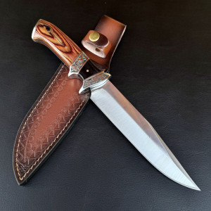 Тежък ловен нож WPKOPYA 183 HUNT, кания телешки бланк, стомана 5CR13