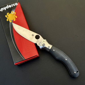 Сгъваем супер нож SPYDERCO CTS-XHP G10 дръжка, подаръчна кутия