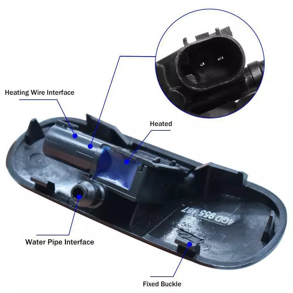 Комплект Дюзи, Пръскалки за измиване на предното стъкло с подгряване - за AUDI A3, A4, A5, A6, A7, A8, Q3, Q5, Q7, TT