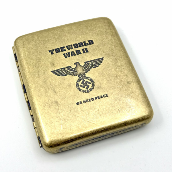 Колекционерска табакера SS WWII, за 10 цигари, лукс, подаръчна кутия